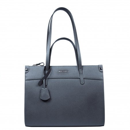 Dame skuldertaske 047g 01 petrol kaviar