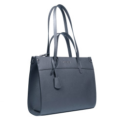 Dame skuldertaske 047g 01 petrol kaviar