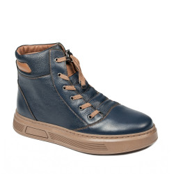 Herrestøvler 4152 indigo kombineret