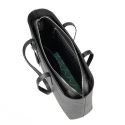 Dame skuldertaske 034g 01 sort caviar