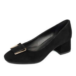 Damesko elegante 1321 sort ruskind