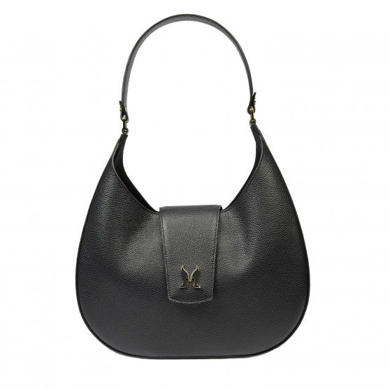 Sort skuldertaske 050g biz til dame
