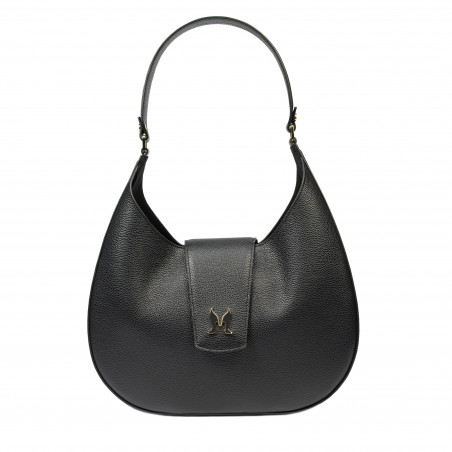 Sort skuldertaske 050g biz til dame