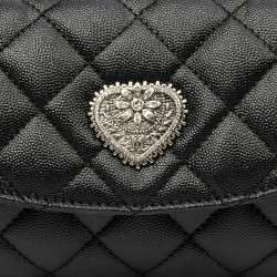 Dame skuldertaske 048g 01 sort kaviar