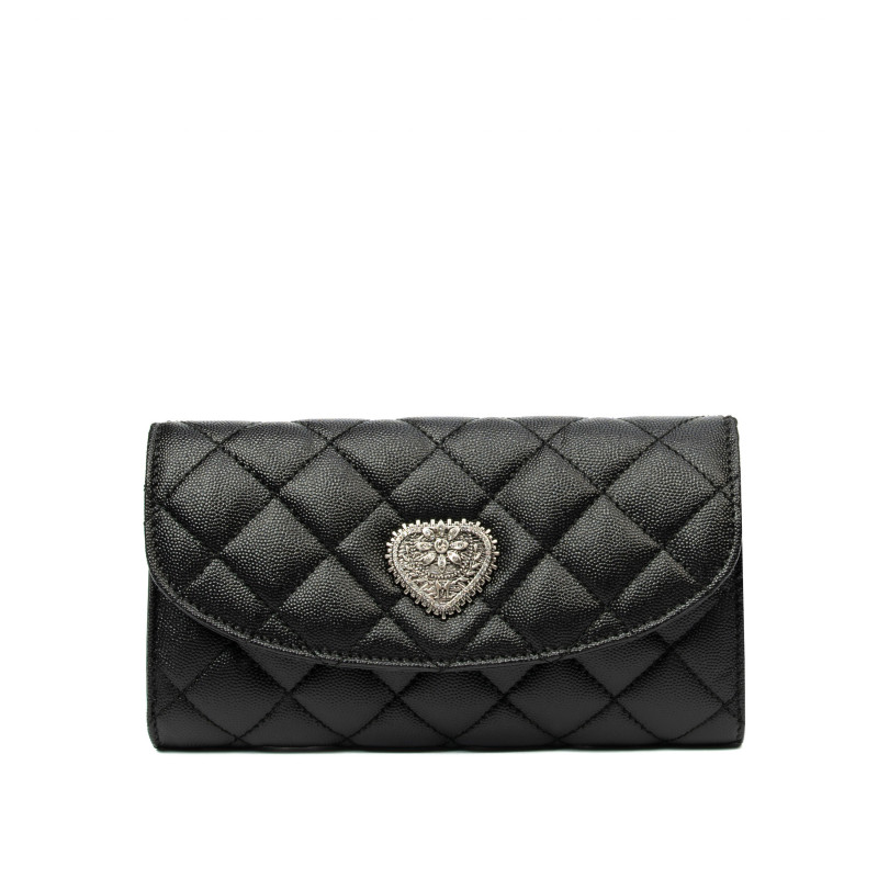 Dame skuldertaske 048g 01 sort kaviar