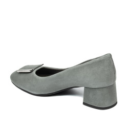 Elegante damesko 1321 grå ruskind