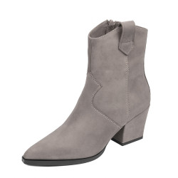 Damesko med hæl 1411 nubuck sand