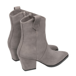 Damesko med hæl 1411 nubuck sand