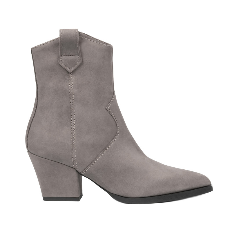 Damesko med hæl 1411 nubuck sand