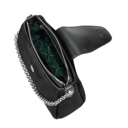 Dame skuldertaske 051g 01 sort ruskind