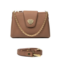 Dame skuldertaske 051g biz cognac