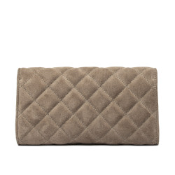Dame skuldertaske 048g 01 ruskind sandsten