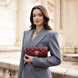 Dame skuldertaske 048g bordeaux lifestyle