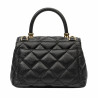 Dame skuldertaske 049g sort kaviar