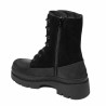 Dame støvler 3419 sort velour kombineret