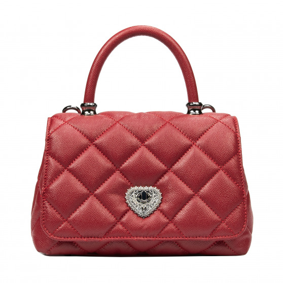 Dame skuldertaske 049g 01 rød saffiano