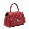 Dame skuldertaske 049g 01 rød saffiano