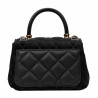 Dame skuldertaske 049g sort ruskind