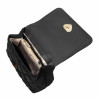 Dame skuldertaske 049g sort ruskind
