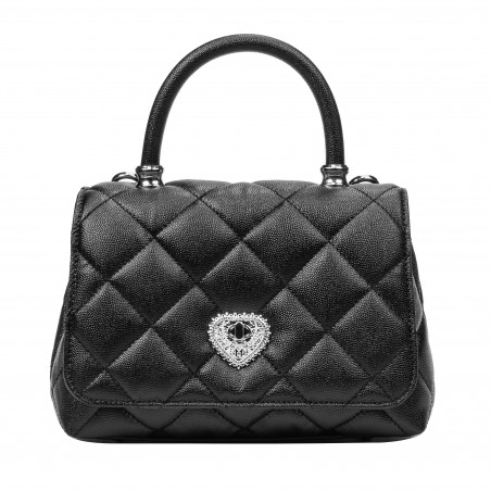 Dame skuldertaske 049g 01 sort caviar