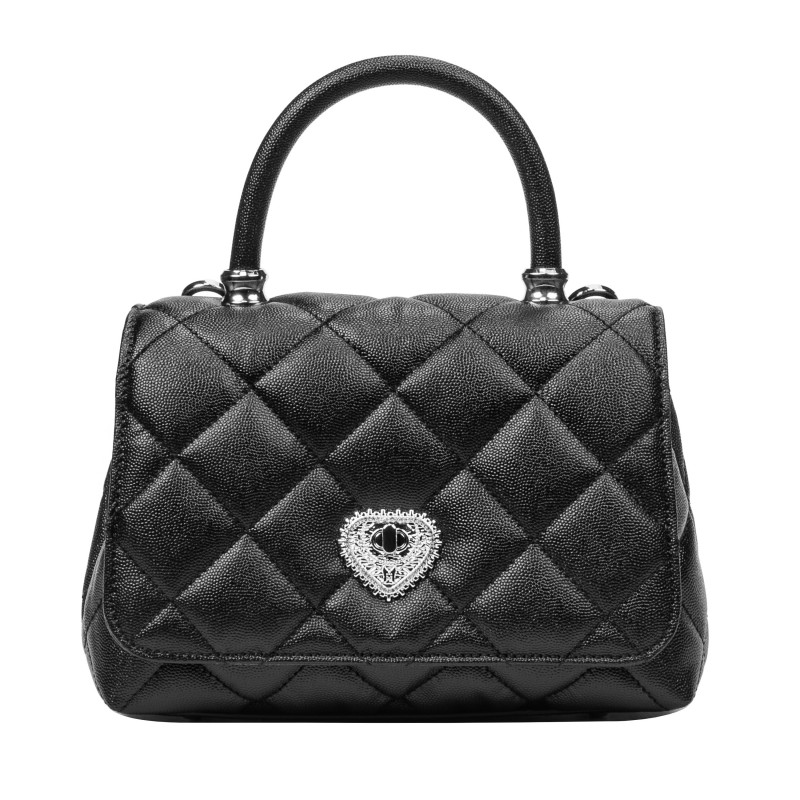 Dame skuldertaske 049g 01 sort caviar