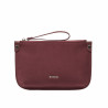Damehåndtaske 211g 01 burgundy camoscio