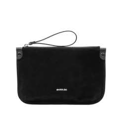 Håndtaske dame 211g 01 ruskind sort