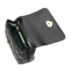 Dame skuldertaske 049g sort kaviar