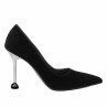 Elegante damesko 1357 sort velour