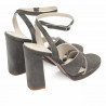 Damesandaler 1347 sandfarvet ruskind