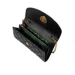 Dame skuldertaske 048g sort kaviar