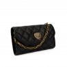 Dame skuldertaske 048g sort kaviar