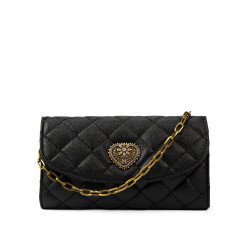 Dame skuldertaske 048g sort kaviar