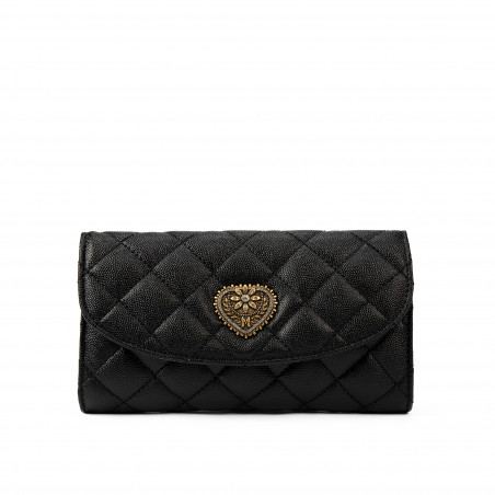 Dame skuldertaske 048g sort kaviar