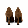 Elegante damesko 1322 brun ruskind