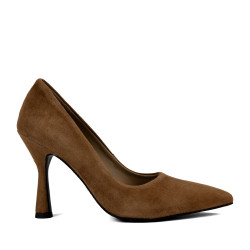 Elegante damesko 1322 brun ruskind