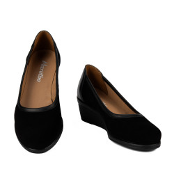 Dame casual sko 6094 sort kombineret