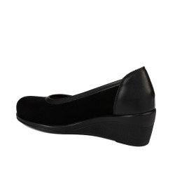 Dame casual sko 6094 sort kombineret