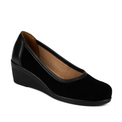 Dame casual sko 6094 sort kombineret