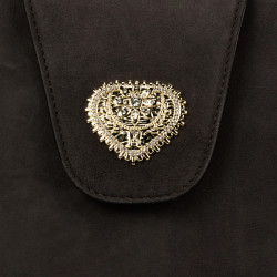 Dameskuldertaske 051g ruskind toffee
