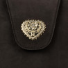 Dameskuldertaske 051g ruskind toffee