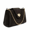 Dameskuldertaske 051g ruskind toffee
