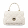 Dame skuldertaske 049g panna safiano