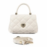Dame skuldertaske 049g panna safiano