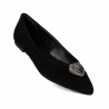 Damesko ballerina 1362 sort velour
