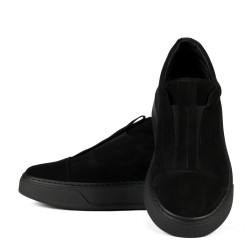 Dame casual sko 6095 sort ruskind