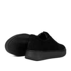 Dame casual sko 6095 sort ruskind