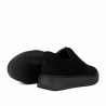 Dame casual sko 6095 sort ruskind