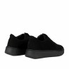Dame casual sko 6095 sort ruskind