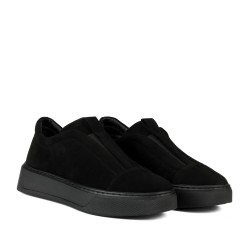 Dame casual sko 6095 sort ruskind